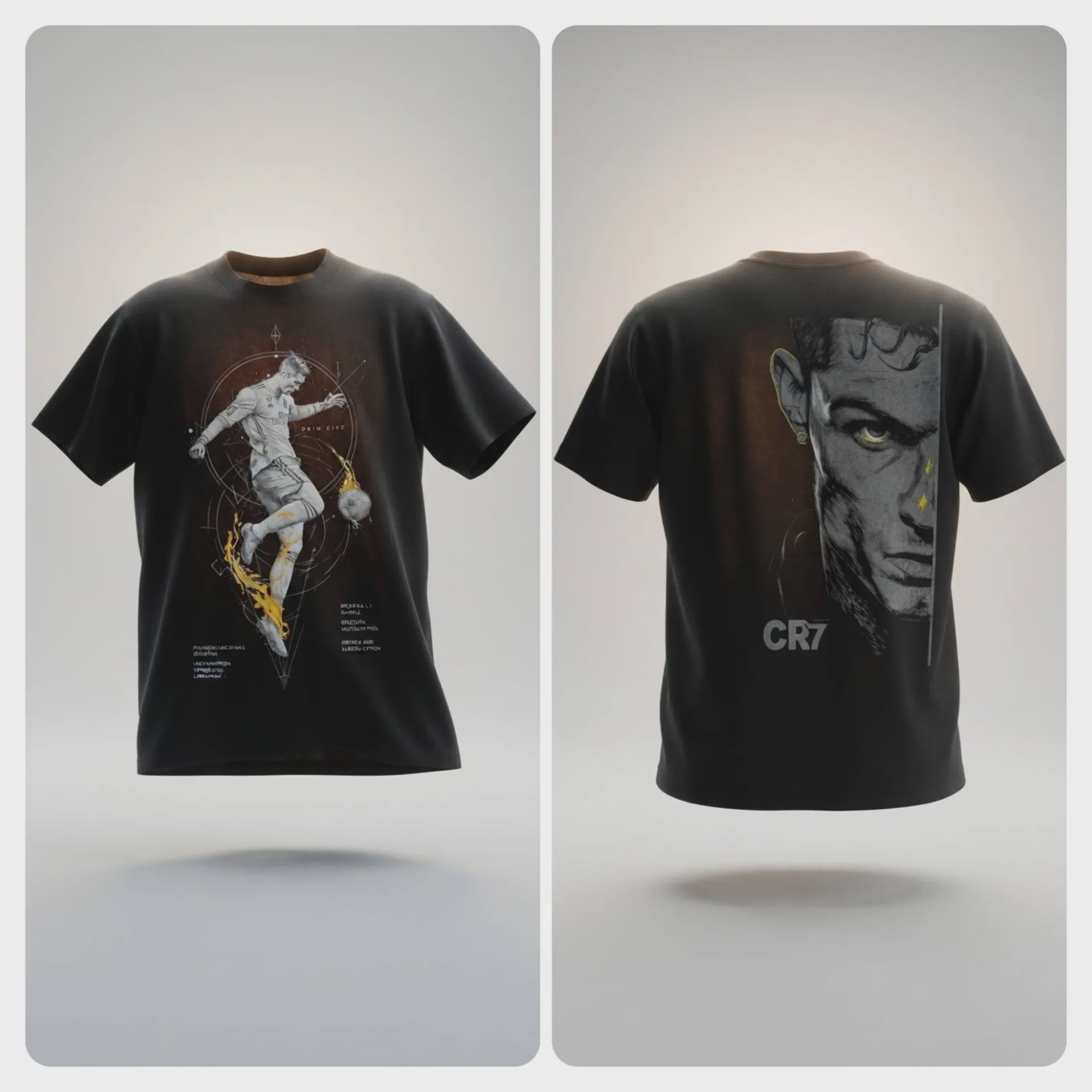 تیشرت طرح کریس رونالدو CR7 بچگانه