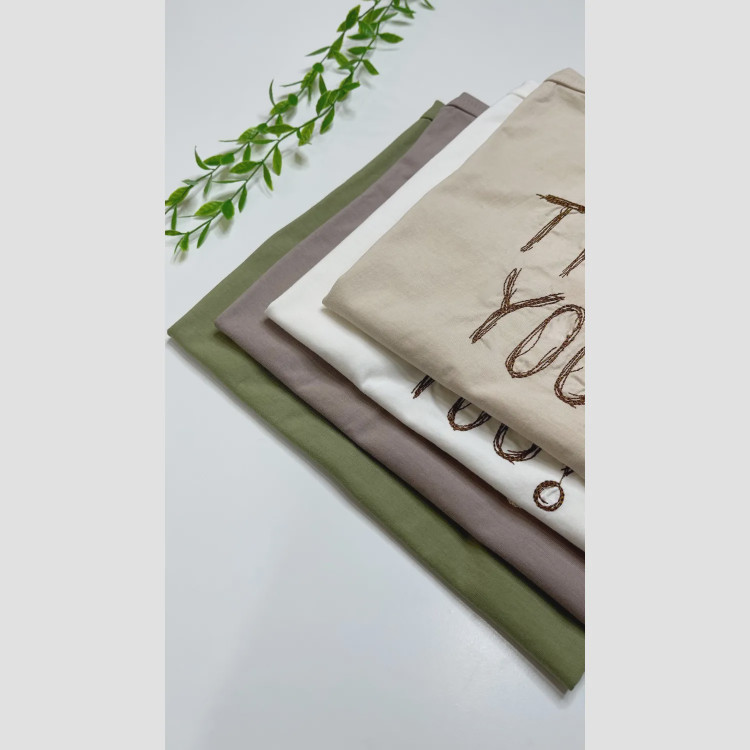 تیشرت اورسایز دخترانه طرح thankyou