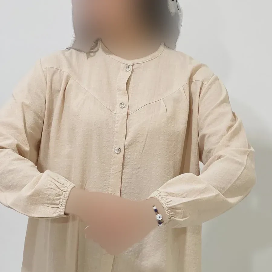 شومیز لینن مجلسی زنانه قد 69 سانت دورسینه 120 سانت آستین 58 سانت کد 1333