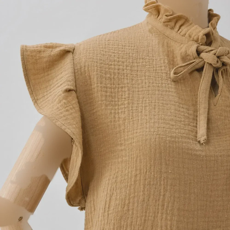 تاپ زنانه دبل فیس کد 1430 جنس وال قد 55 سانتیمتر