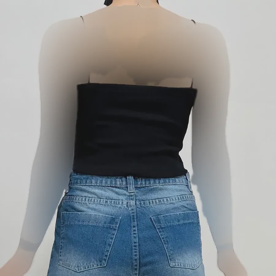کراپ بند ماکارون کبریتی فری سایز زنانه کد 1407