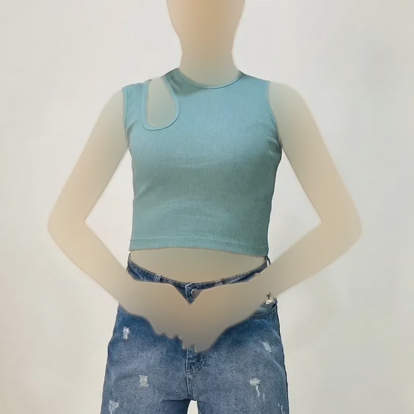 کراپ یقه اشکی کبریتی زنانه