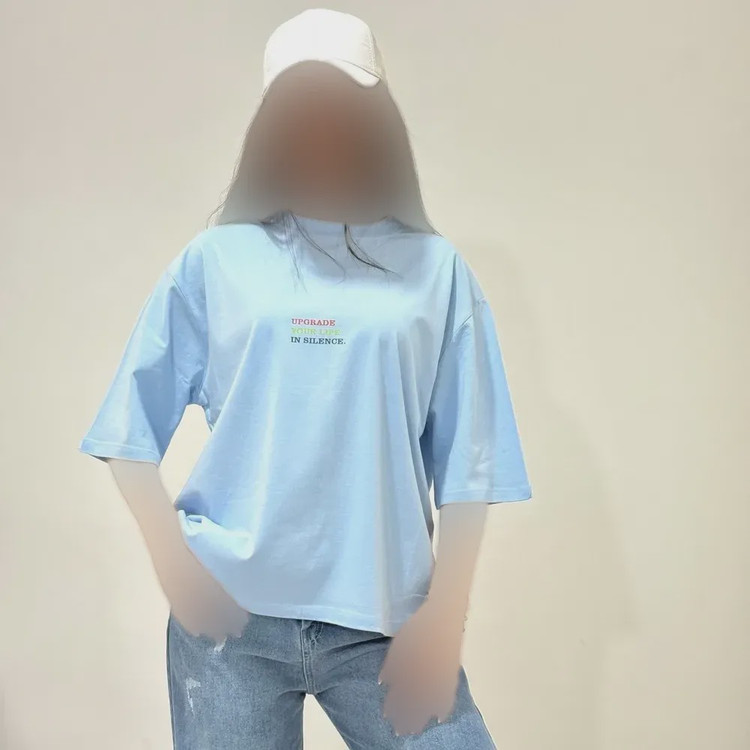 تیشرت نخ پنبه آپگرید فری سایز زنانه