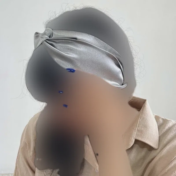 هدبند ساتن گره ای زنانه کد 1361