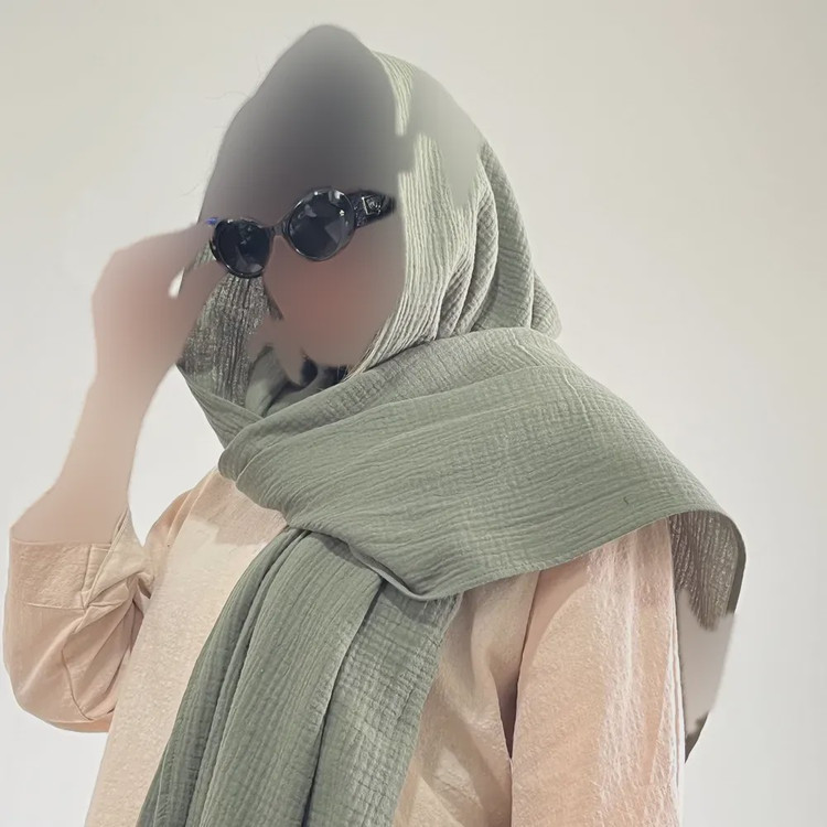 شال نخی زنانه کد 1366 ابعاد 70 در 184 سانتیمتر