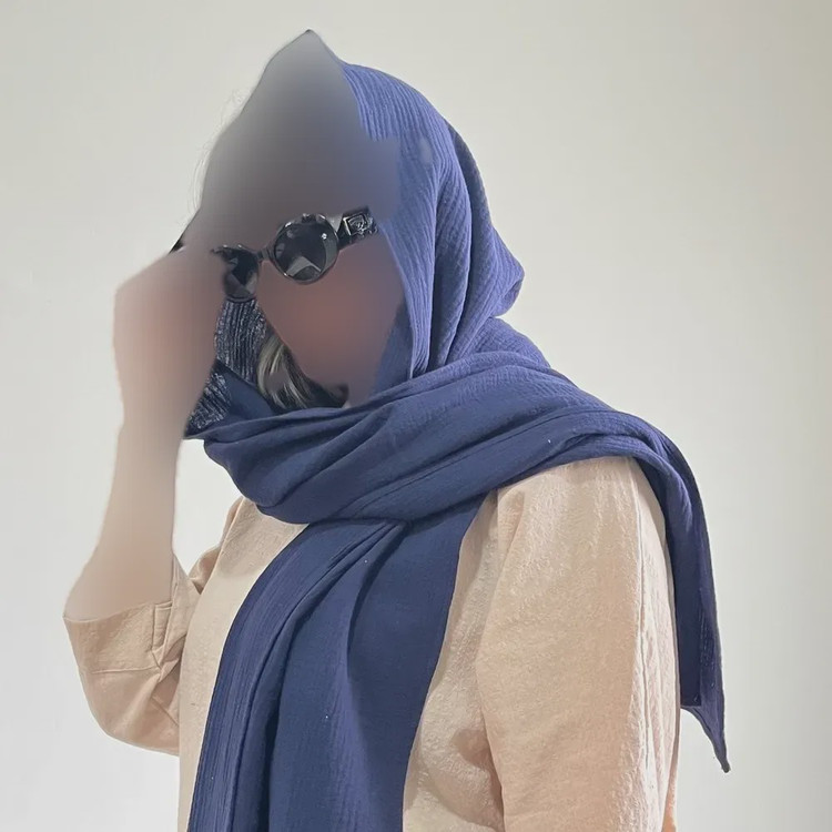 شال نخی زنانه کد 1366 ابعاد 70 در 184 سانتیمتر