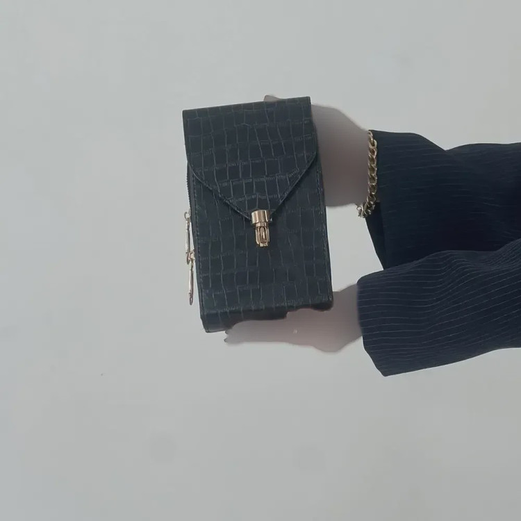 کیف دوشی چرم طرح سنگی زنانه کد 1316