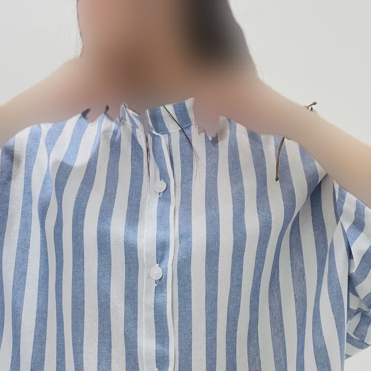 شومیز لینن زنانه آستین کیمونو کد 1425