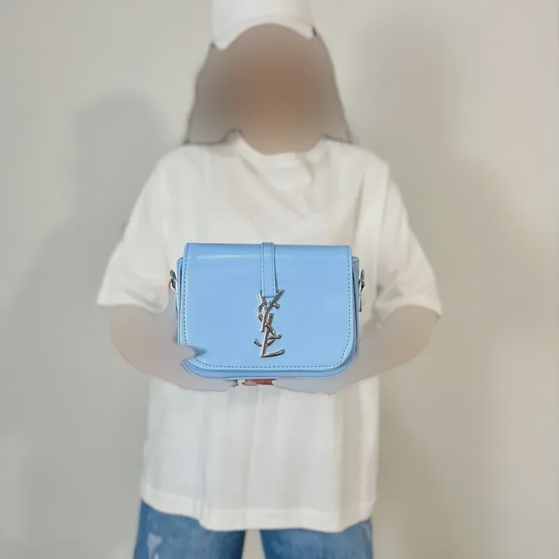 کیف دوشی زنانه چرم مصنوعی YSL ابعاد 20 در 16 سانتیمتر