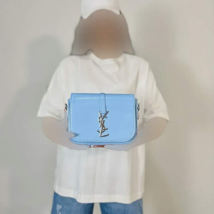 کیف دوشی زنانه چرم مصنوعی YSL ابعاد 20 در 16 سانتیمتر