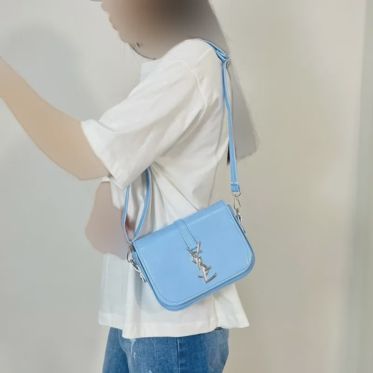 کیف دوشی زنانه چرم مصنوعی YSL ابعاد 20 در 16 سانتیمتر