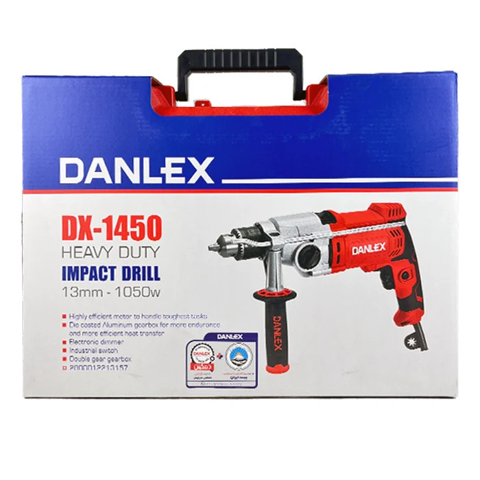 دریل چکشی گیربکسی دنلکس 1050 وات مدل DX-1450