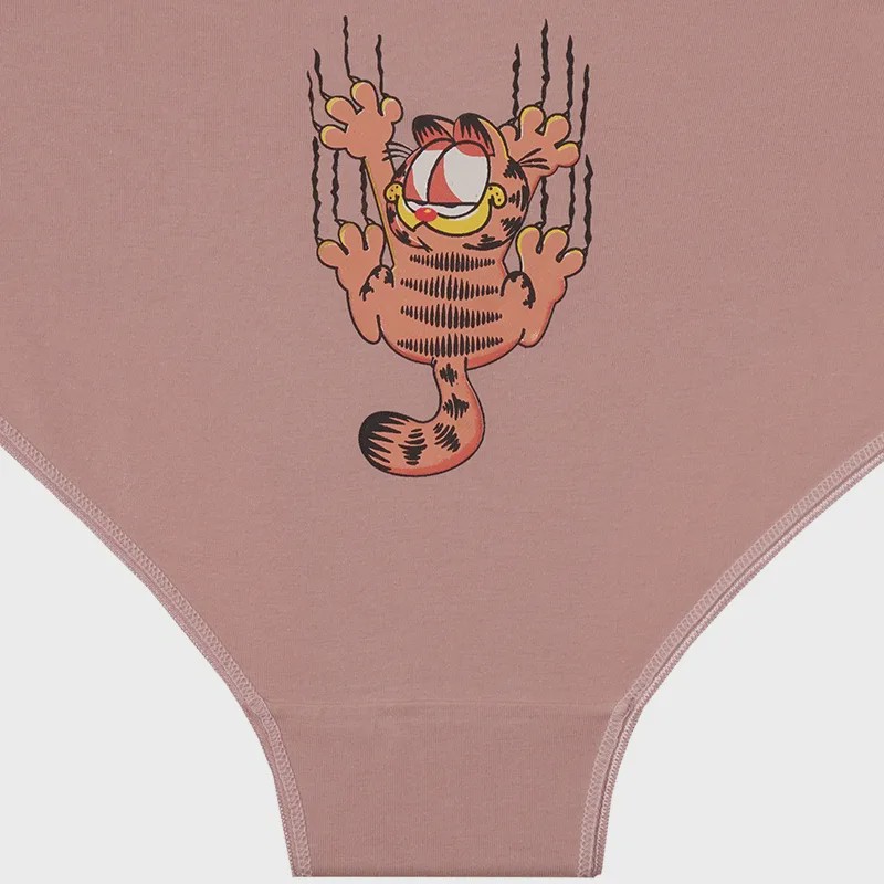 شورت زنانه اسلیپ نخی طرح گارفیلد سایز 2XL