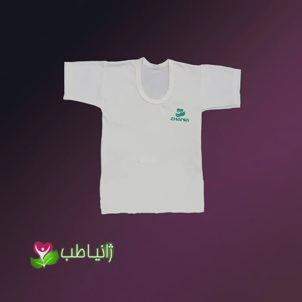 زیرپوش نیمه آستین بچه گانه صد در صد نخ پنبه طبیعی سایز 2