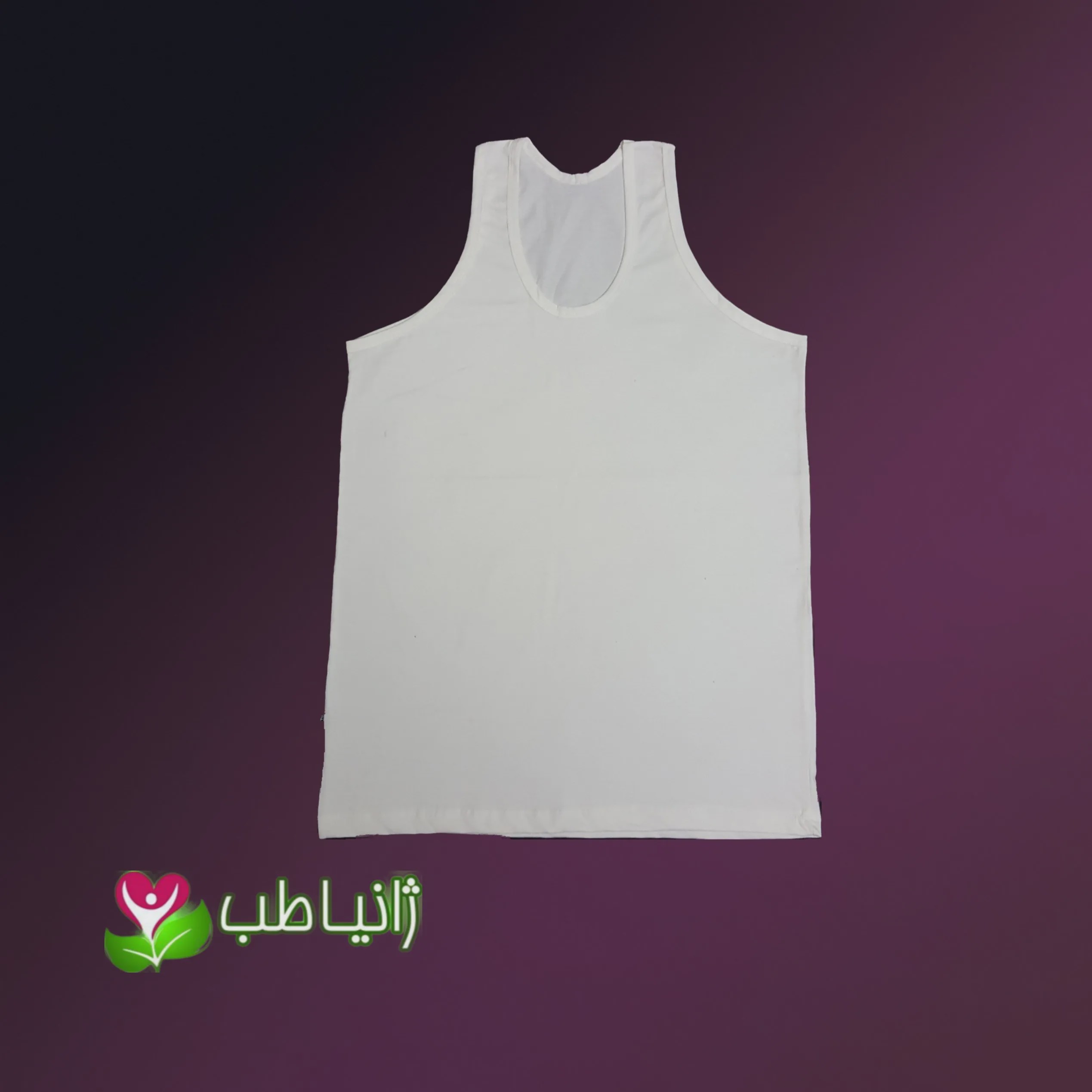 زیرپوش رکابی مردانه ژانیاطب صد در صد پنبه طبیعی کرم روشن سایز M L 2XL 3XL