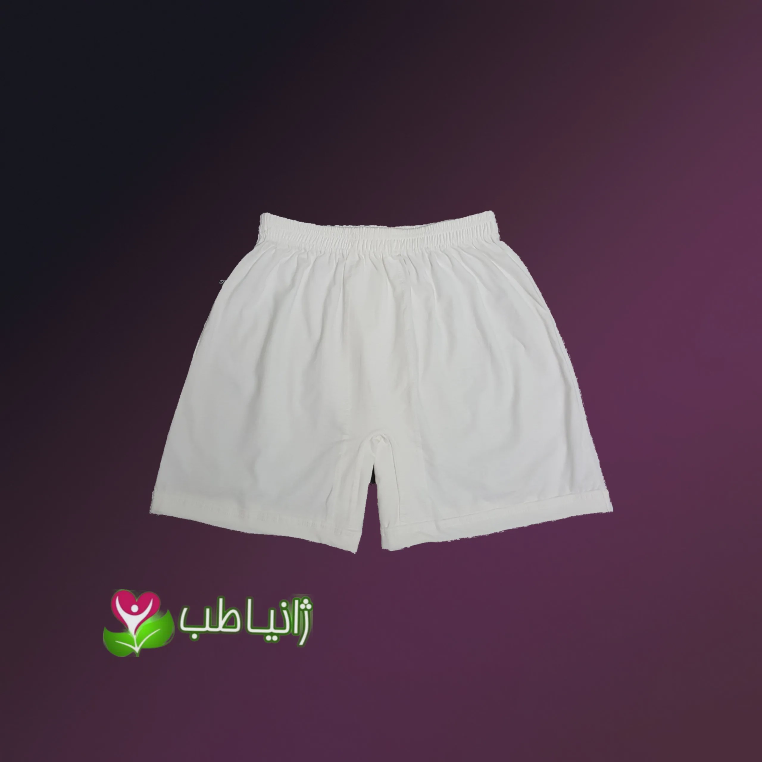 شورت پادار مردانه ژانیاطب صد در صد نخی ضد بو و قارچ سایز M کرم روشن