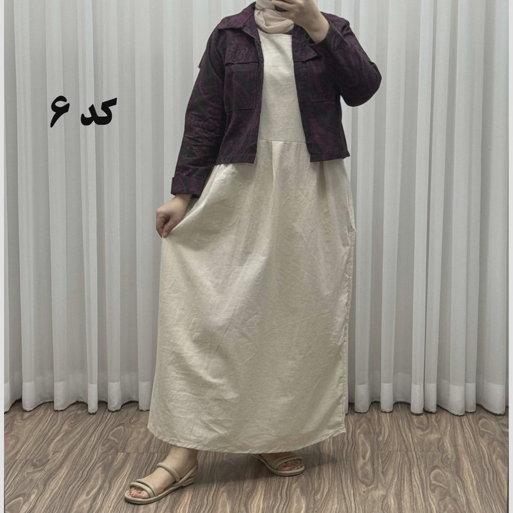 کت سارافون ترمه پاموق کد 1524 فری سایز مناسب تا سایز 46 جنس لینن چهارفصل شیک و راحت