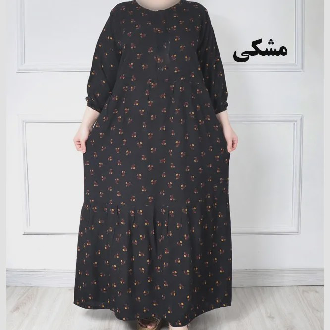 پیراهن ساحلی زنانه گلریز نخی فری سایز تا 48 آیدایی کمربند دار شیک و راحت چهارفصل