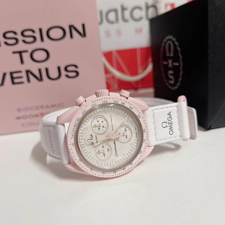 ساعت مچی عقربهای کوارتز امگا سواچ مدل MISSION TO VENUS