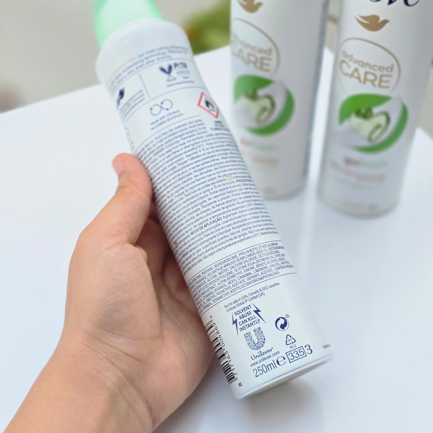 اسپری ضدتعریق داو رایحه خیار 72ساعته ساخت انگلیس