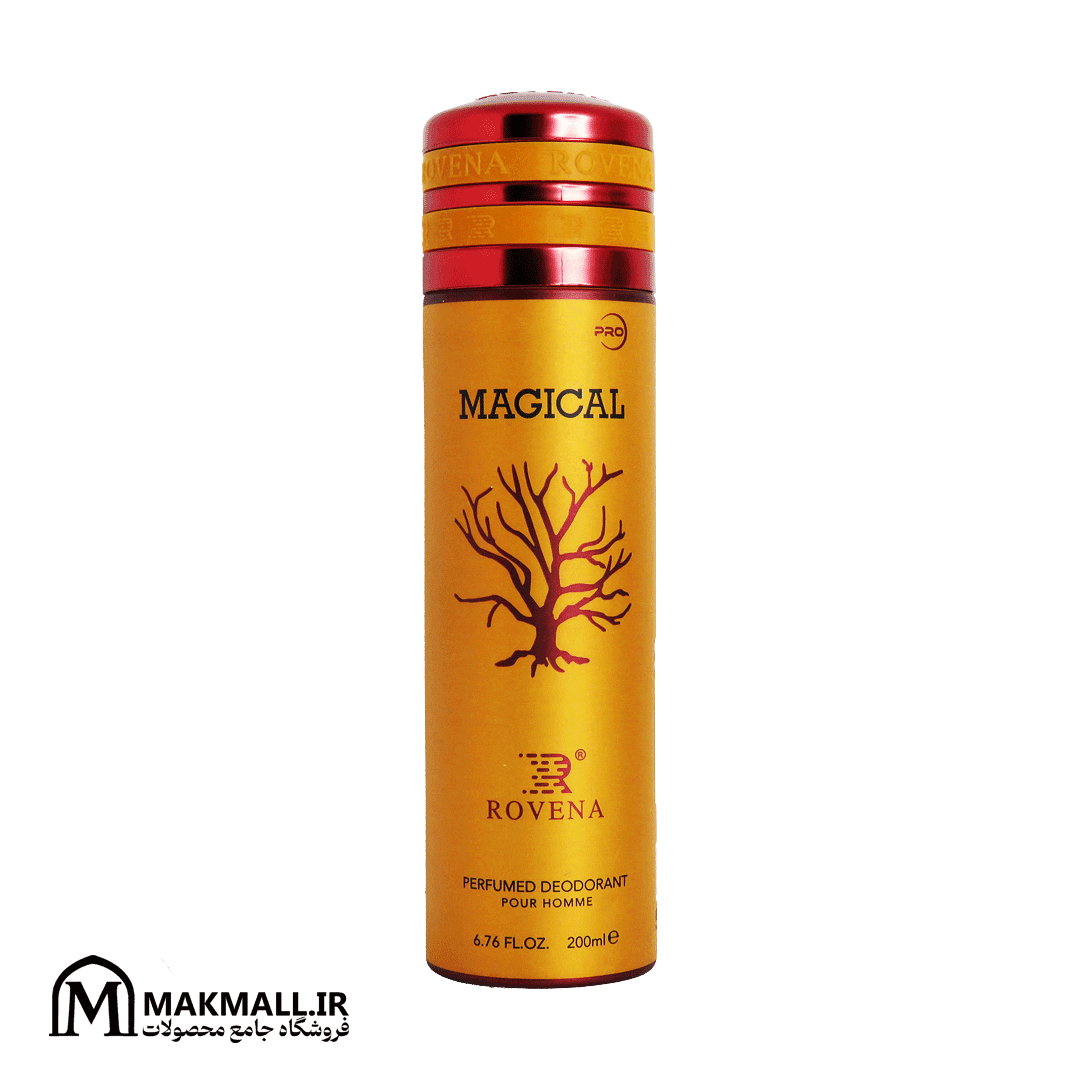 اسپری دئودورانت روونا رایحه مگامار 200 میل Rovena Magical Megamare Body Spray 200ml