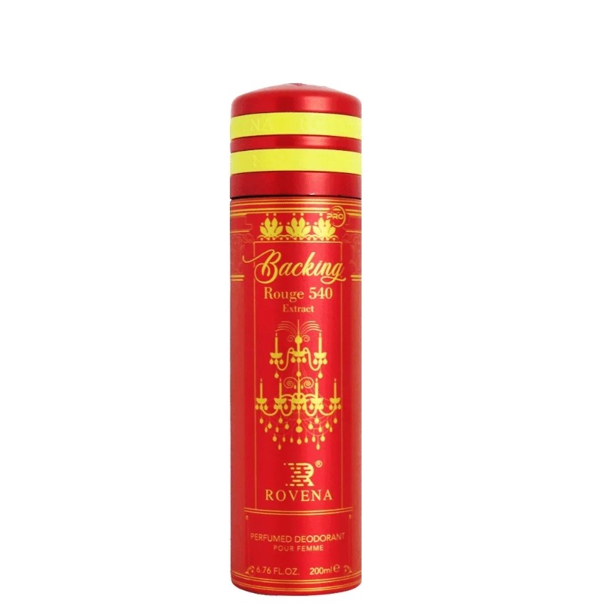 اسپری دئودورانت باکارات رژ قرمز 540 از شرکت روونا 200 میل
