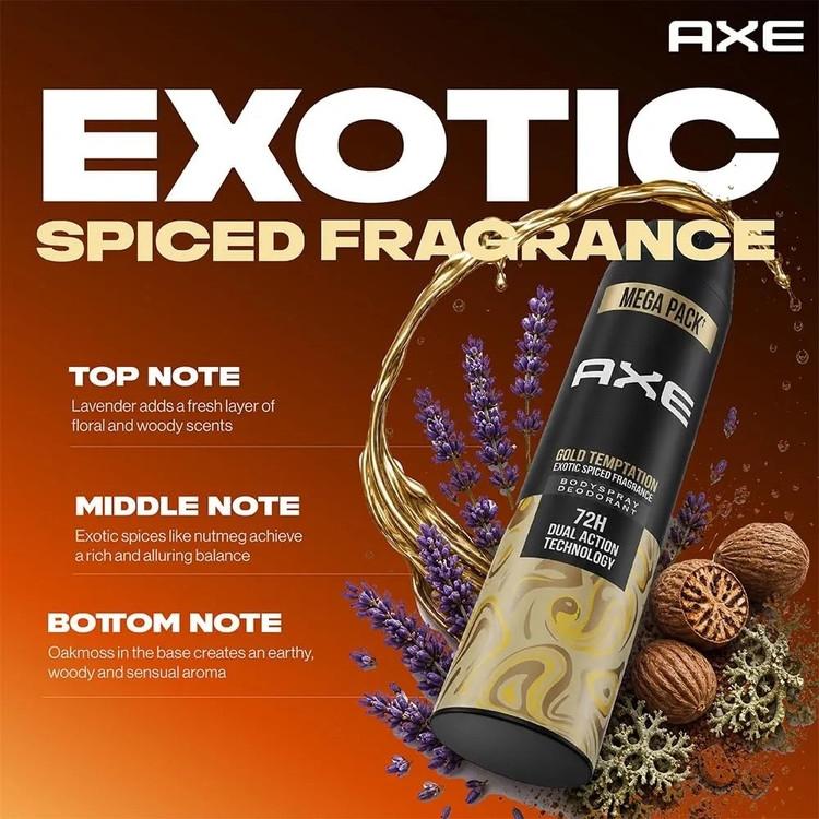 دئودورانت 72 ساعته خنک کننده جادوئی AXE حجم 215 میلی لیتر