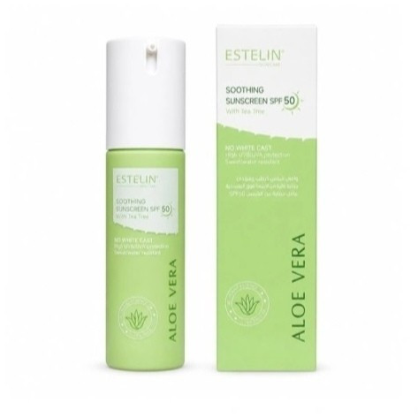 ضد آفتاب آلوئه ورا و چای سبز SPF50 استلین