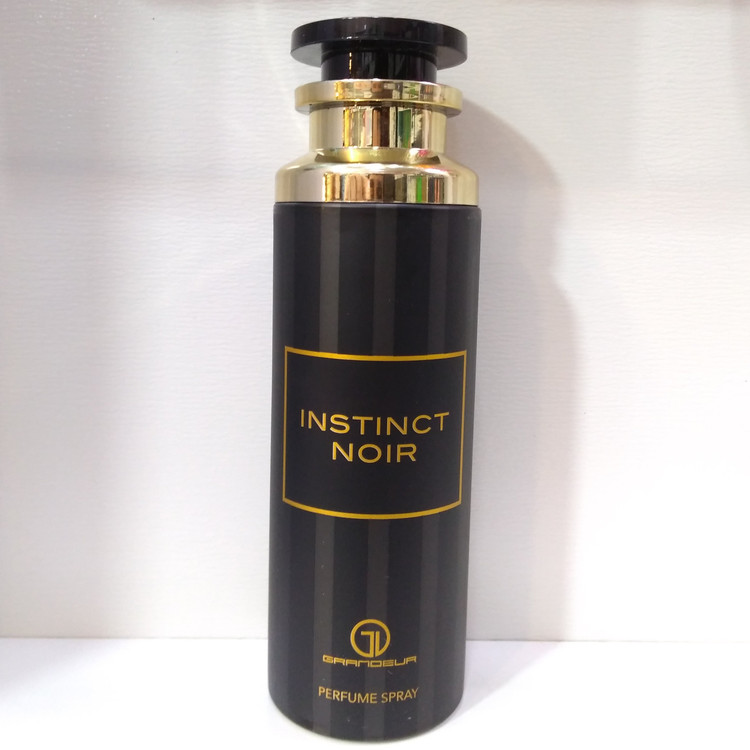 اسپری بدن اینسدینت نویر گرندیور حجم 200 میل Grandeur Instinct Noir Perfume body Spray