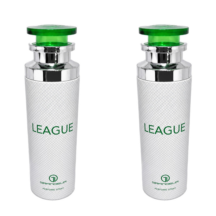اسپری بدن مردانه گراندیور مدل LEAGUE رایحه خنک حجم 200 میلی لیتر