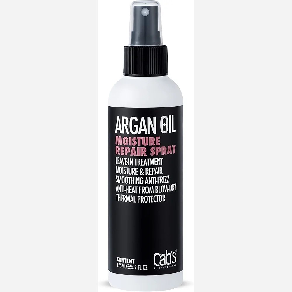 اسپری ترمیم کننده اورژانسی مو آرگان Cabs حجم 175میل Cabs Argan Oil Moisture Repair Hair Spray