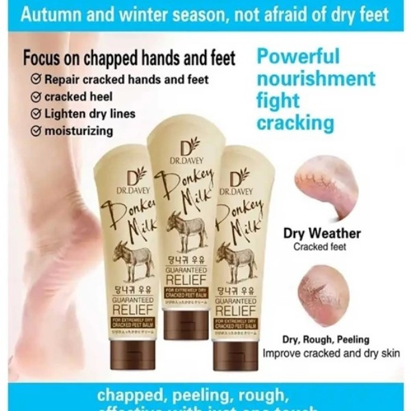 بالم ترک پا با شیر الاغ دکتر دیوی (Dr. Davey Donkey Milk Foot Balm) (نیاز به ویرایش)