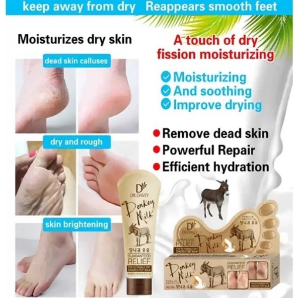 بالم ترک پا با شیر الاغ دکتر دیوی (Dr. Davey Donkey Milk Foot Balm) (نیاز به ویرایش)