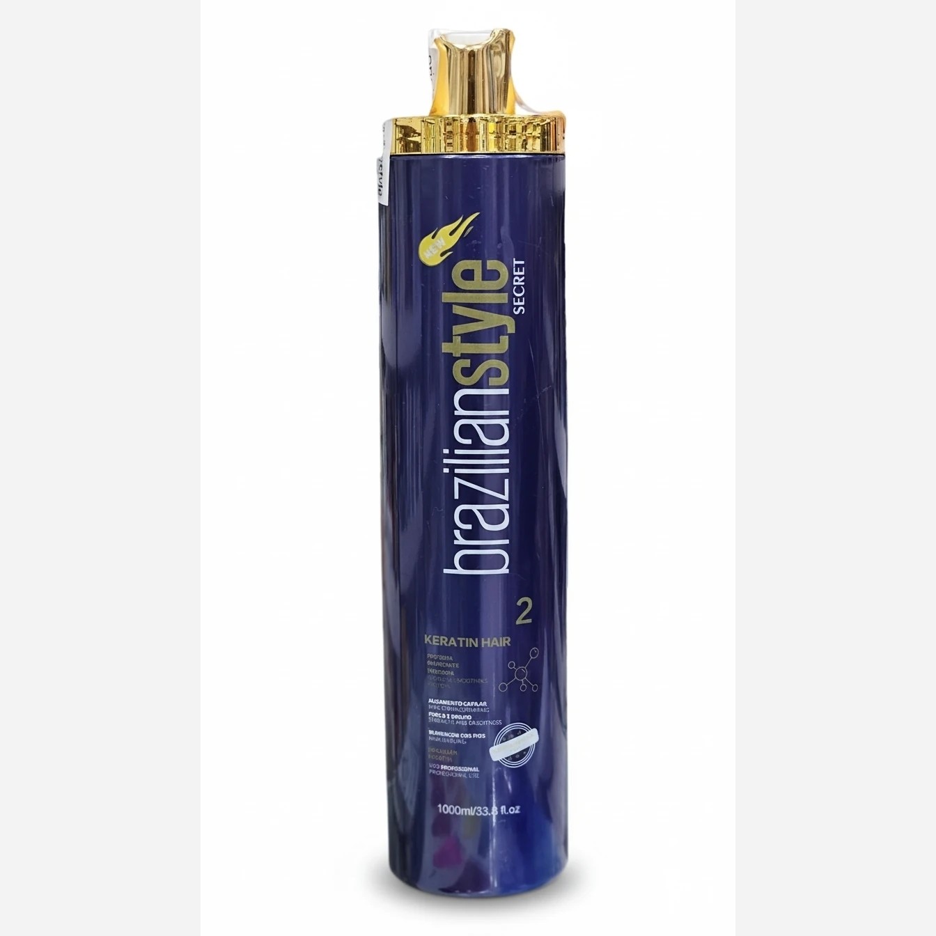 کراتین سرمه سکرت Secret Brazilian Style 1000ml ضد زردی دکلره، احیا و صافی در یک مرحله، حرفهای و بدون آسیب