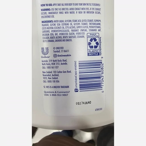 لوسیون کلاژن و استین سنت ایوز 621ml مرطوبکننده و آبرسان برای پوست خشک، بازسازی و جوانسازی