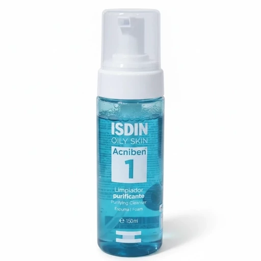 فوم شستشو صورت ایزدین آکنیبن 150ml برای پوست چرب و آکنهای اسپانیا بدون الکل پارابن