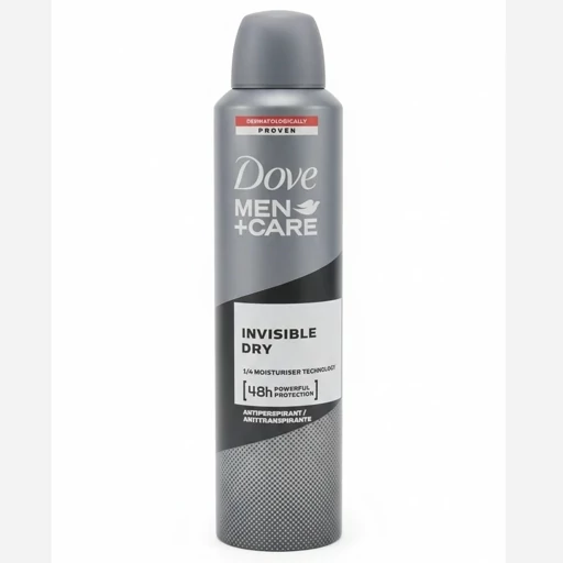 اسپری دئودورانت داو Dove مردانه مدل Invisible Dry ضد تعریق 48 ساعته حجم 250 میلی