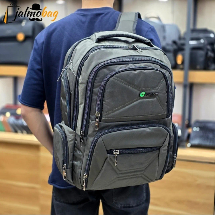 کوله پشتی دانشجویی و دبیرستانی اکولاک پارچه ریپس کرهای جای لپتاپ