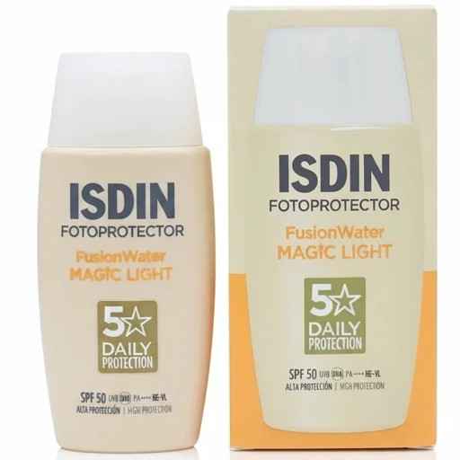 ضدآفتاب ISDIN Fotoprotector Fusion Water Magic Light SPF50 رنگی 50ml