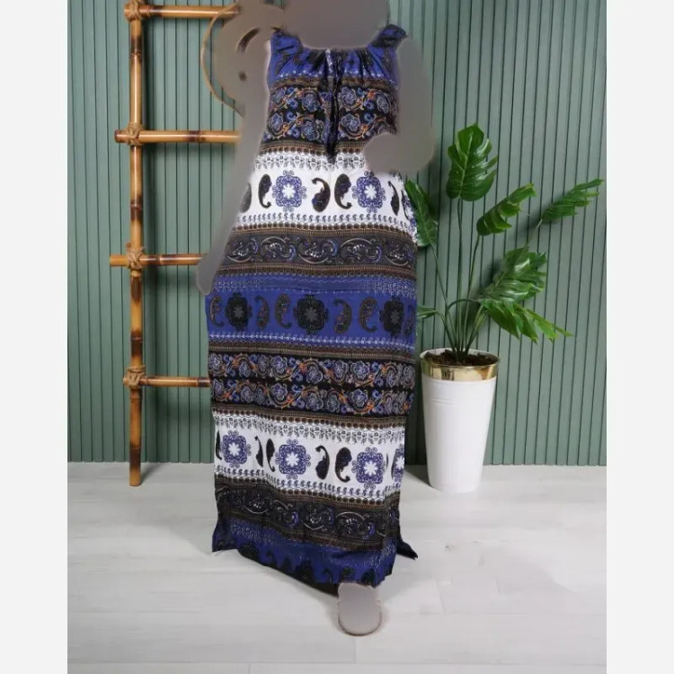 سارافون نخی طرح سنتی زنانه فری سایز قد 140