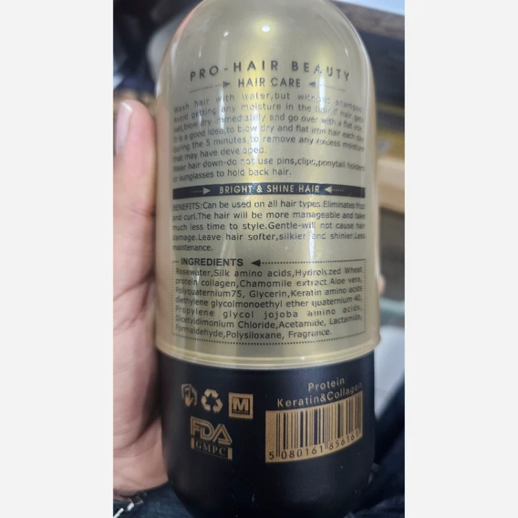 پروتئین A گلد سکرت کریستال اورجینال 800ml – صافی 40-60%, احیا 80-90%, بدون فرمالدهی و پارابن، درمان خشکی مو