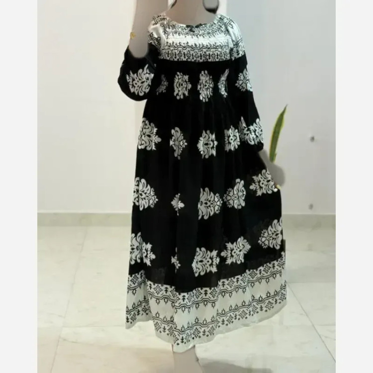 پیراهن ساحلی زنانه فری سایز قد 135 مدل روهان