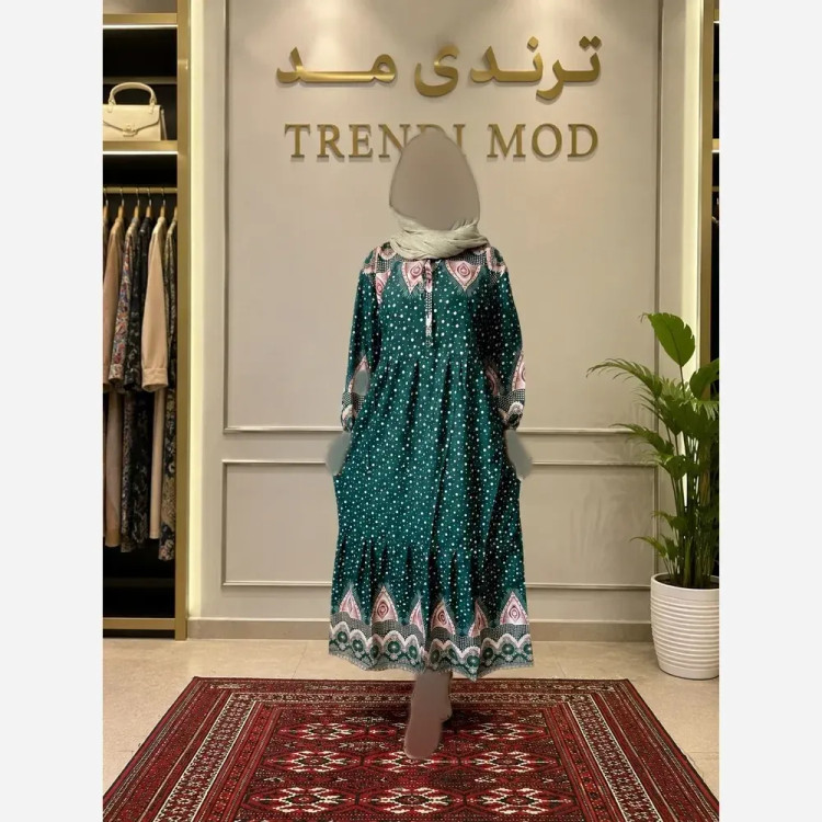 ساحلی نخی طرح دار توپ توپی فری سایز