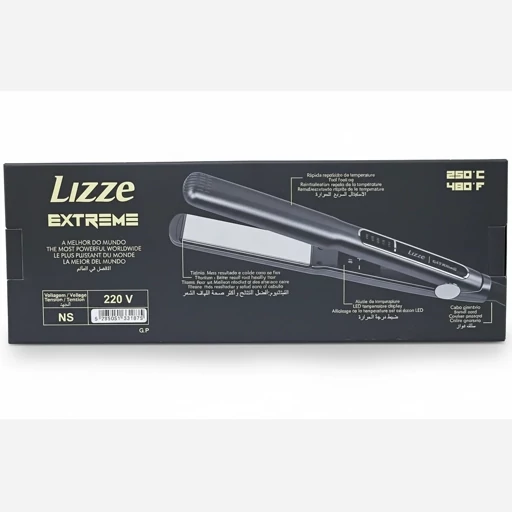 اتو مو Lizze Extreme اصل مدل اکستریم 2400 وات صفحه تیتانیوم مخصوص کراتین و تراپی سالنی
