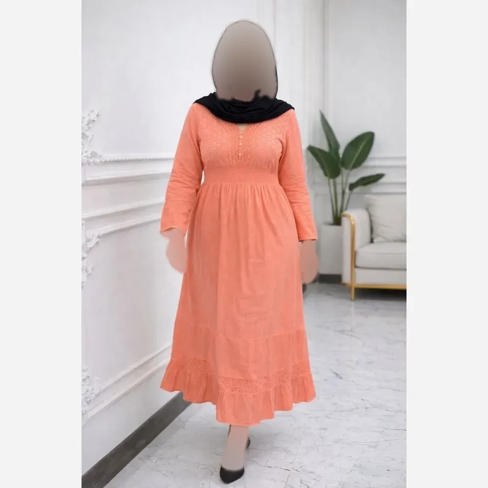 ماکسی ساحلی سنتی هندی خنک و تابستانه فری سایز 38 تا 50