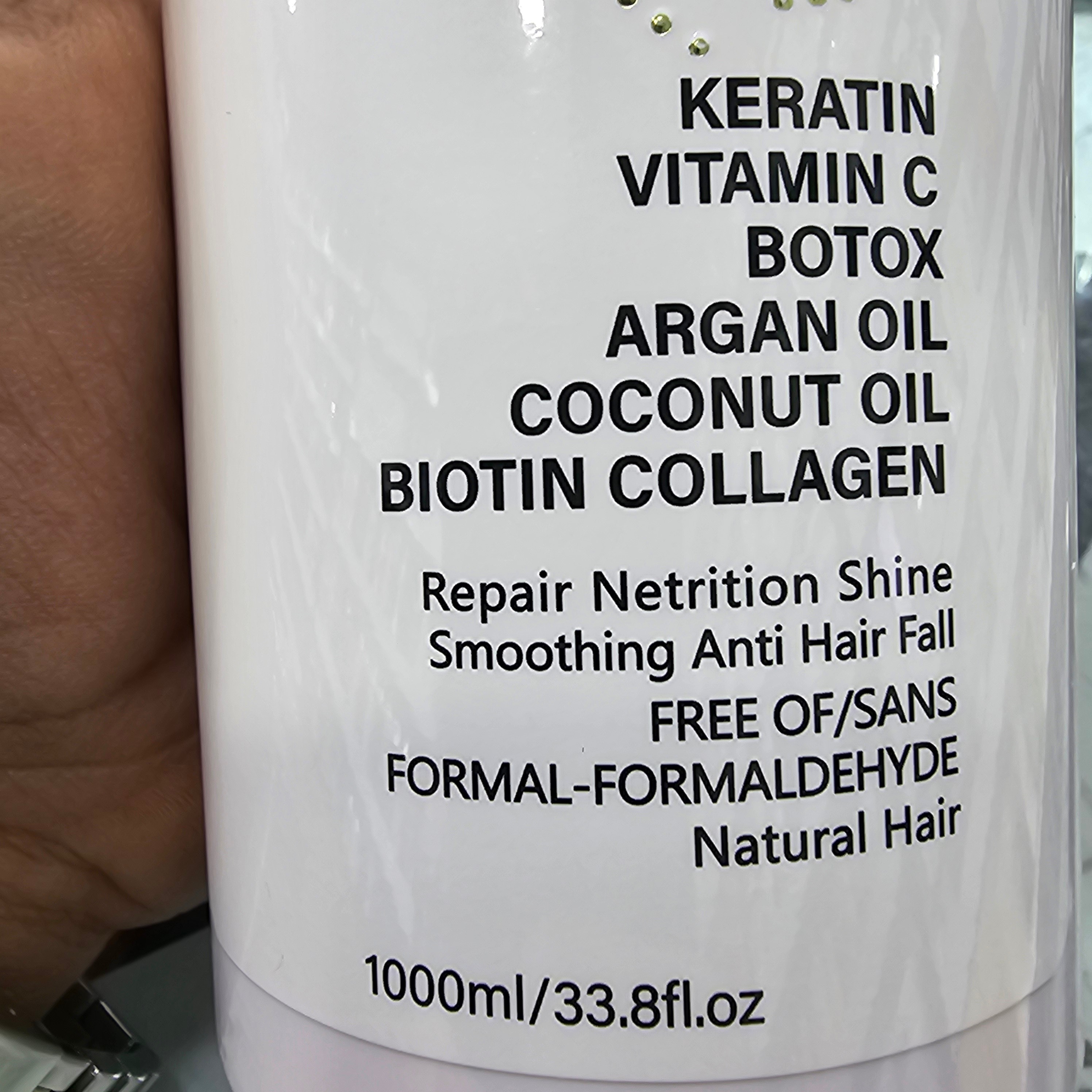 ماسک مو VIP GOLDEN HAIR 1000 میلی ایتالیایی با کلاژن و بیوتین و پروتئین ضد ریزش و احیا