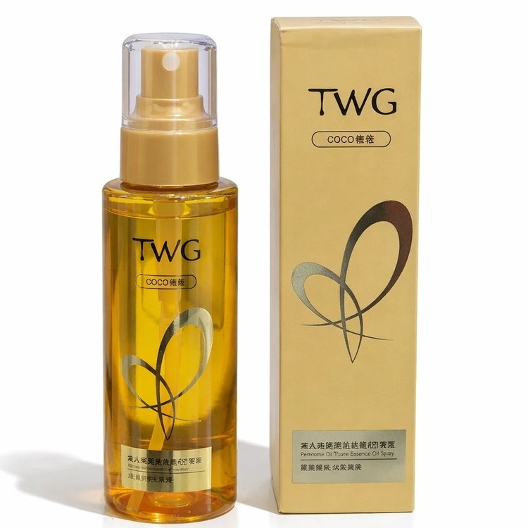 اسپری TWG با عطر COCO نرم کننده و آبرسانی موهای رنگ شده و آسیب دیده