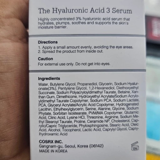 COSRX The Hyaluronic Acid 3 Serum 3% Amino Acids NP 20mL