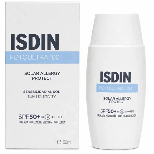 ضدآفتاب ISDIN Fotoultra 100 Solar Allergy Protect SPF 50+ ضدآلرژی با Ectoin 1%