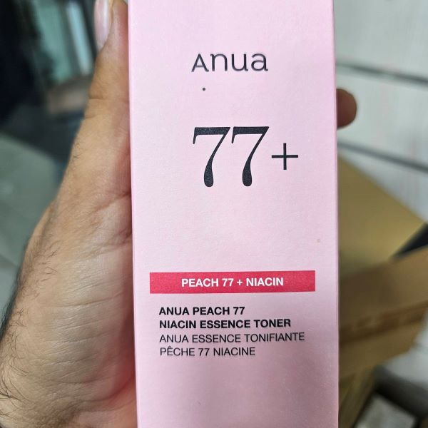 تونر 77+ نیاسینامید هلو آنوا 250 ml کاهش منافذ باز، پوست شفاف و یکدست